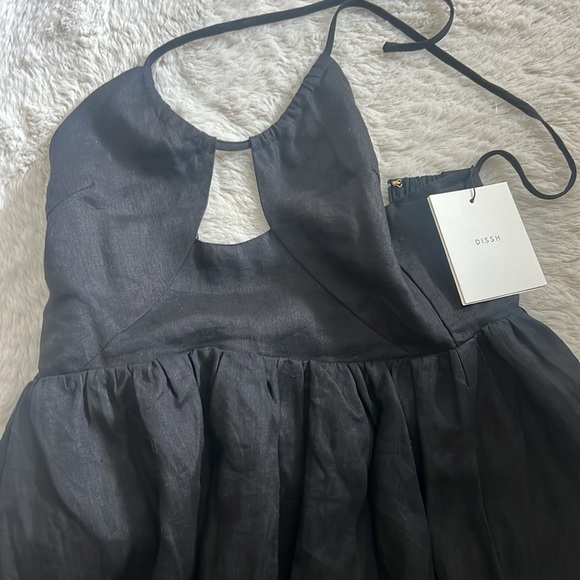 Dissh Alyssa Black Linen Maxi Dress - Picture 6 of 6